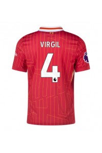 Liverpool Virgil van Dijk #4 Voetbaltruitje Thuis tenue 2024-25 Korte Mouw